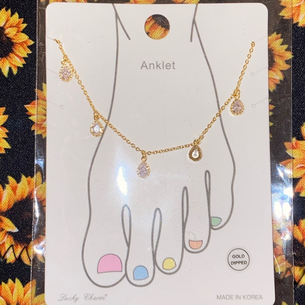 Gold dipped anklet